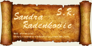 Sandra Radenković vizit kartica